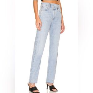 Agolde Criss Cross Straight Denim- size 25